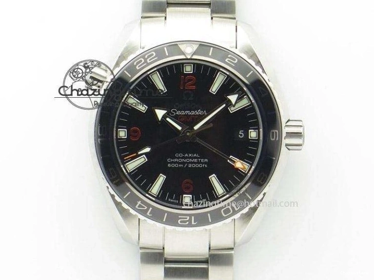 0504 Planet Ocean Master Chronometer Chrono DLC OM 1:1 Best Edition Black Dial On Nylon Strap A Chic 8103